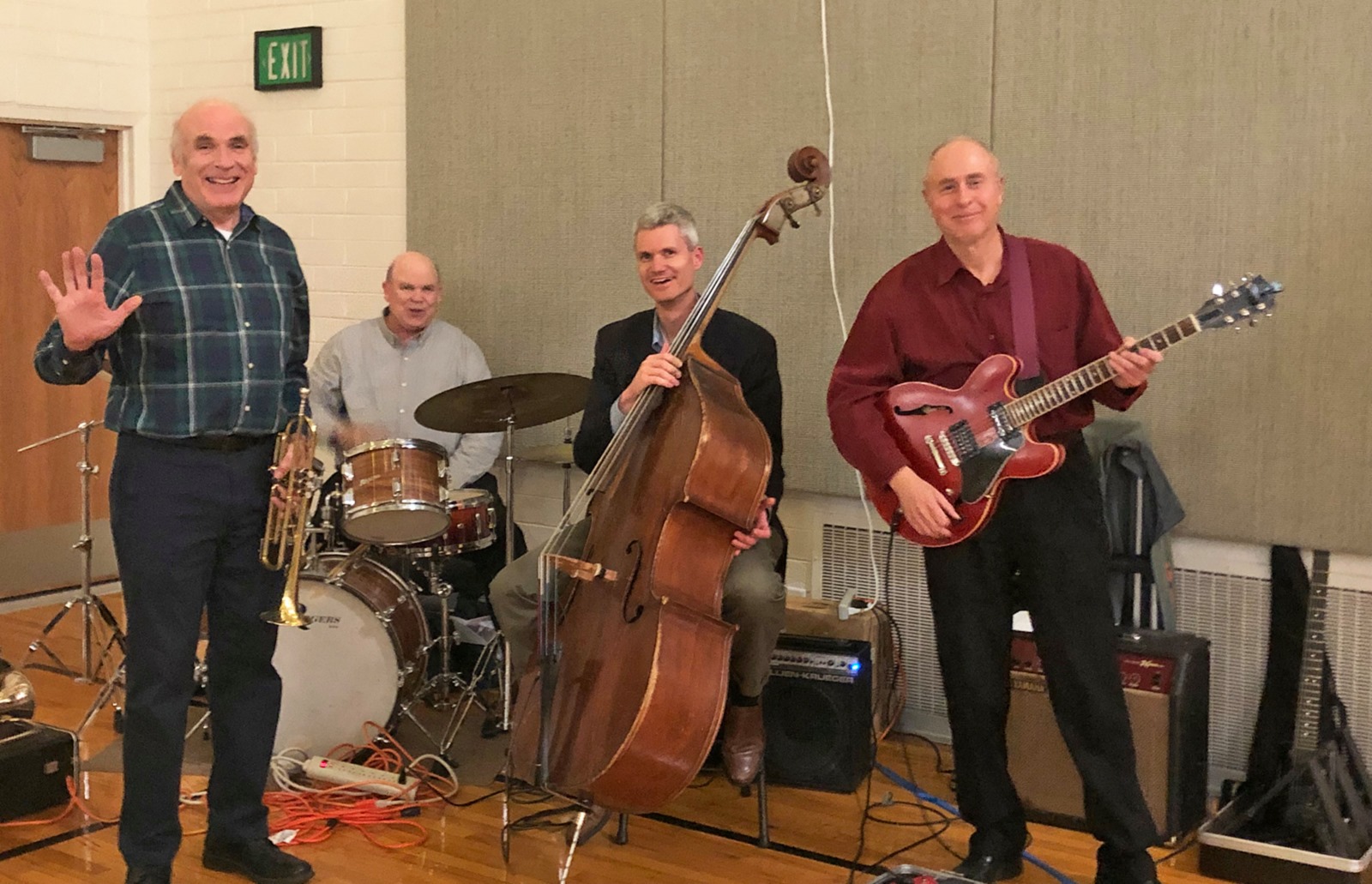 Bob Taylor, John Taylor, Matt Larsen and Rich Dixon at Christmas Gig, Dec. 5, 2019