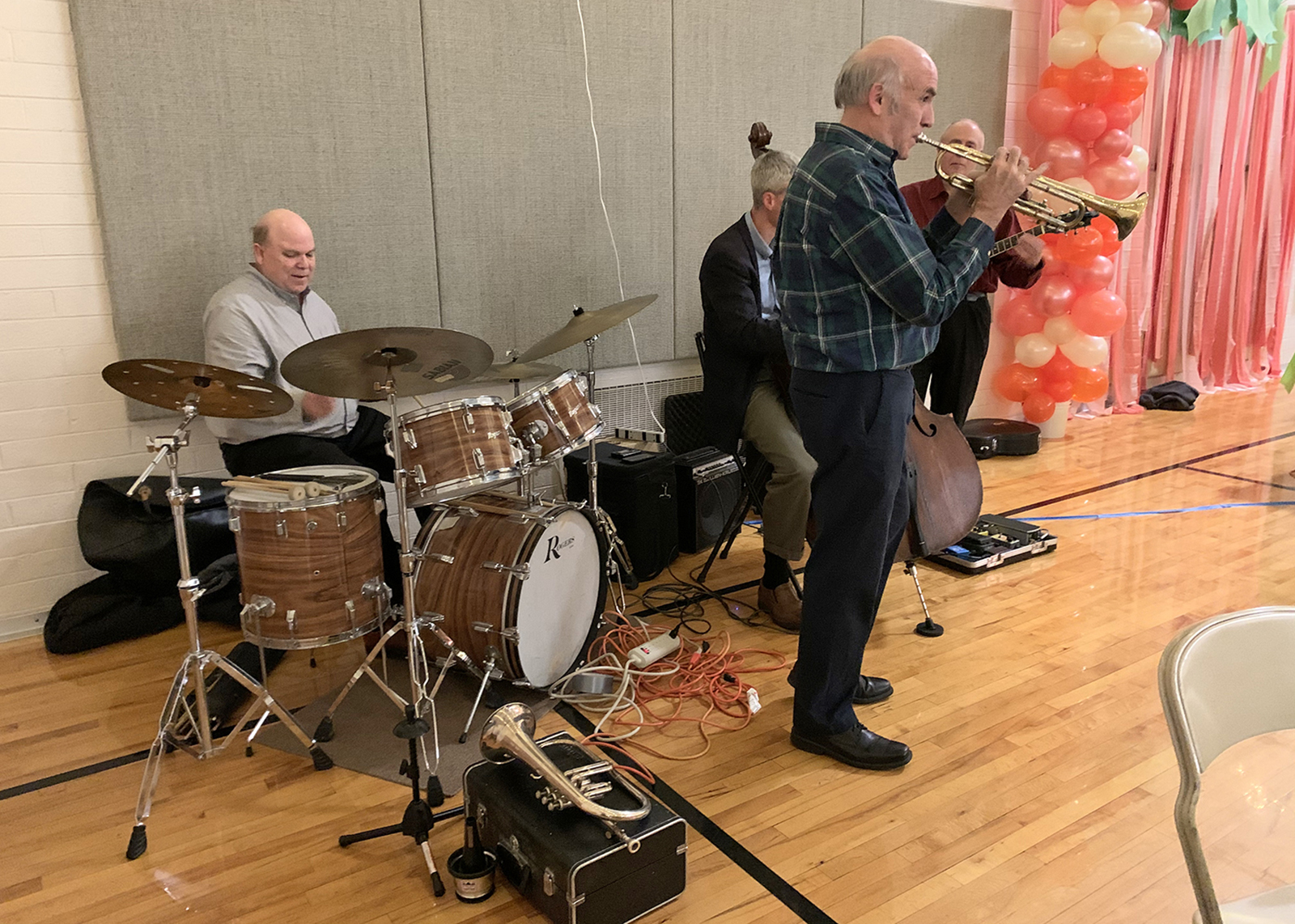 Bob Taylor, John Taylor, Matt Larsen and Rich Dixon at Christmas Gig, Dec. 5, 2019